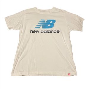 New balance tee white / blue